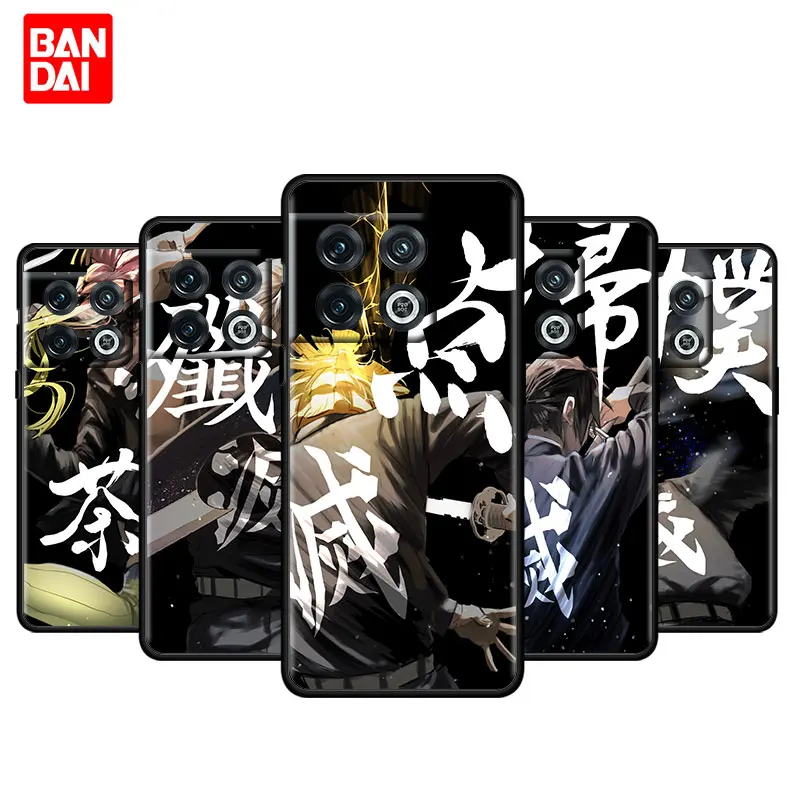 

Demon Slayer Characters Case for OnePlus 9 9R 8 8T 10 Nord CE N200 2 N100 N10 Pro RT 5G Silicone Black Funda Cover Capinha