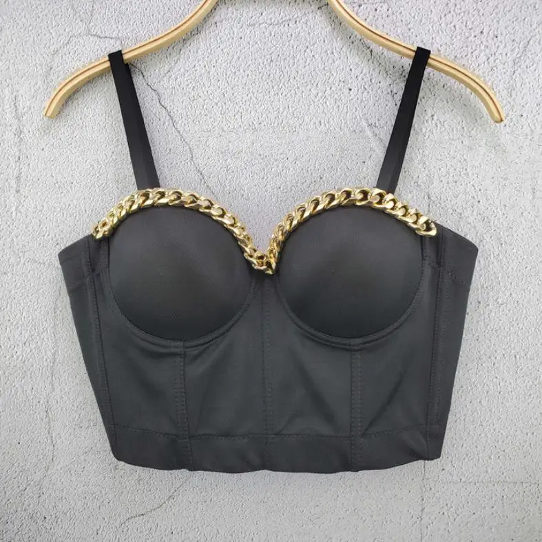 Mesh Push Up Bralet Sexy Corset Summer Crop Top Women Boning Bustier Backless Padded Camisole Tops Low Cut Cropped