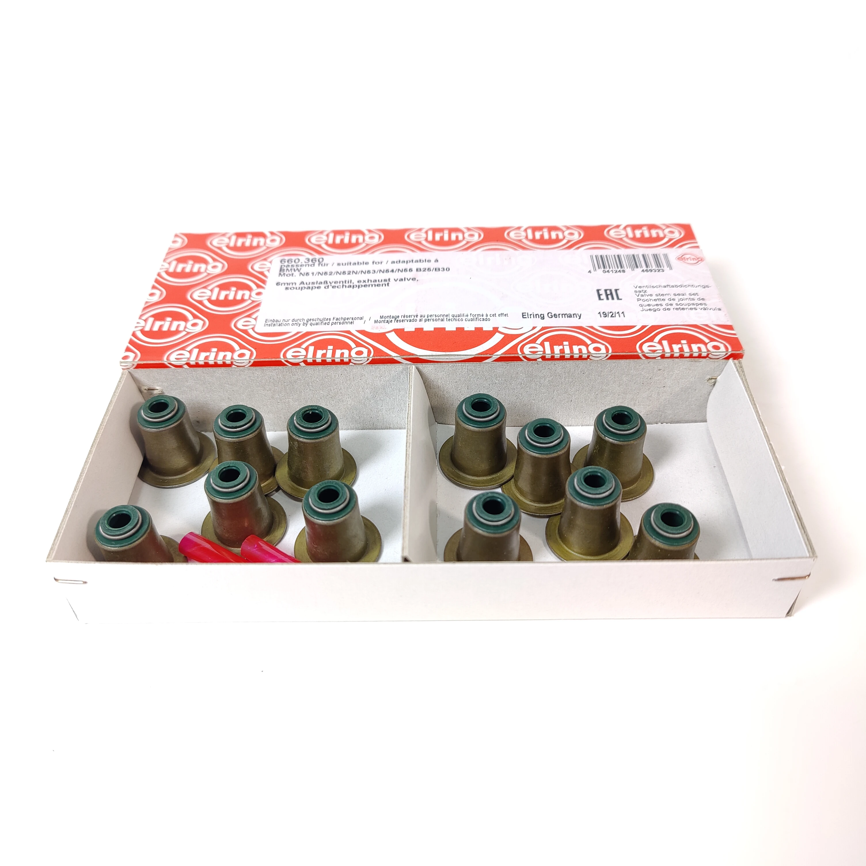 Elring впускной клапан масляные уплотнения 11340035853 для BMW N52/N53/N54/N55 230i 330i 335i 535i 740i M3 M4 X1