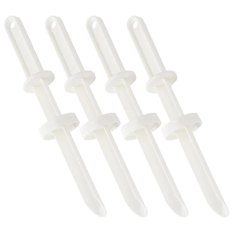 

4 Pcs Household Products Veggie Sausage Stuffing Injector Filling Reusable Pp Professional Handheld Stuffer