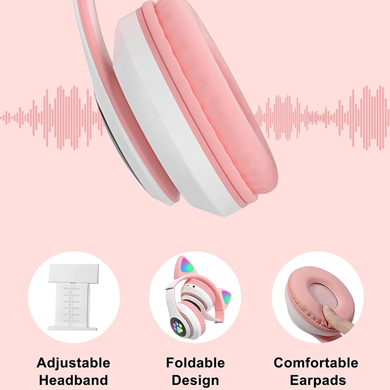 Детские Bluetooth-наушники с микрофоном для детей и взрослых