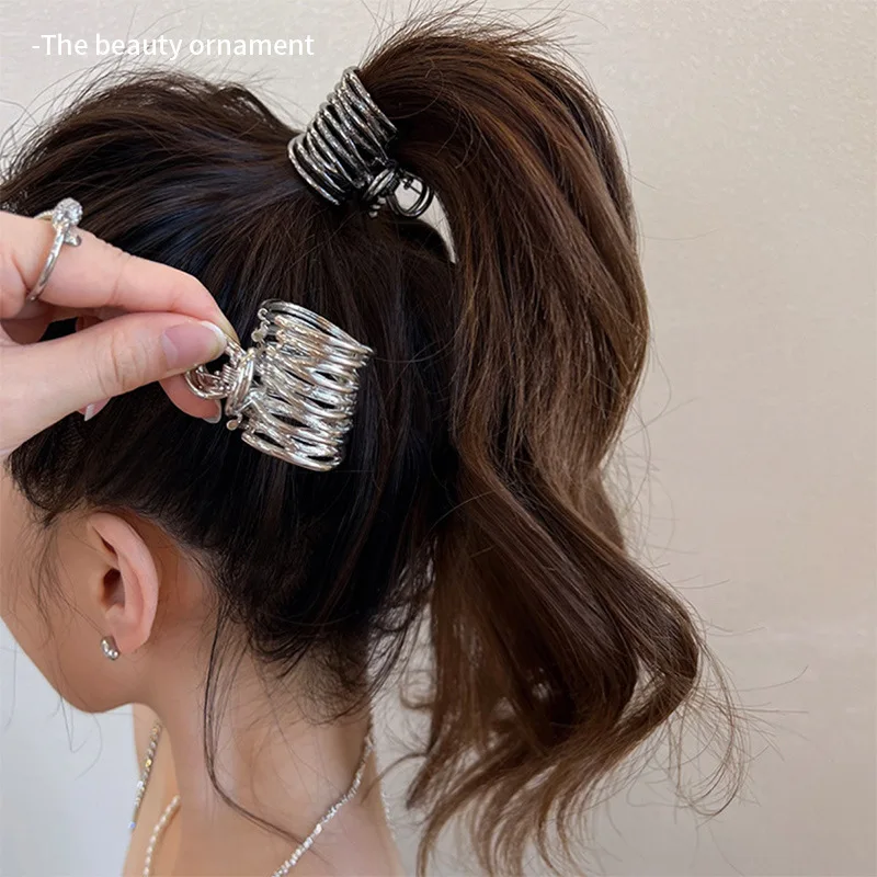 

High Ponytail Clip for Women Fashion Metal Hair Claw Girls Clamps Girl Fixed Hairpin Claw Clip Hair accessories Headwear