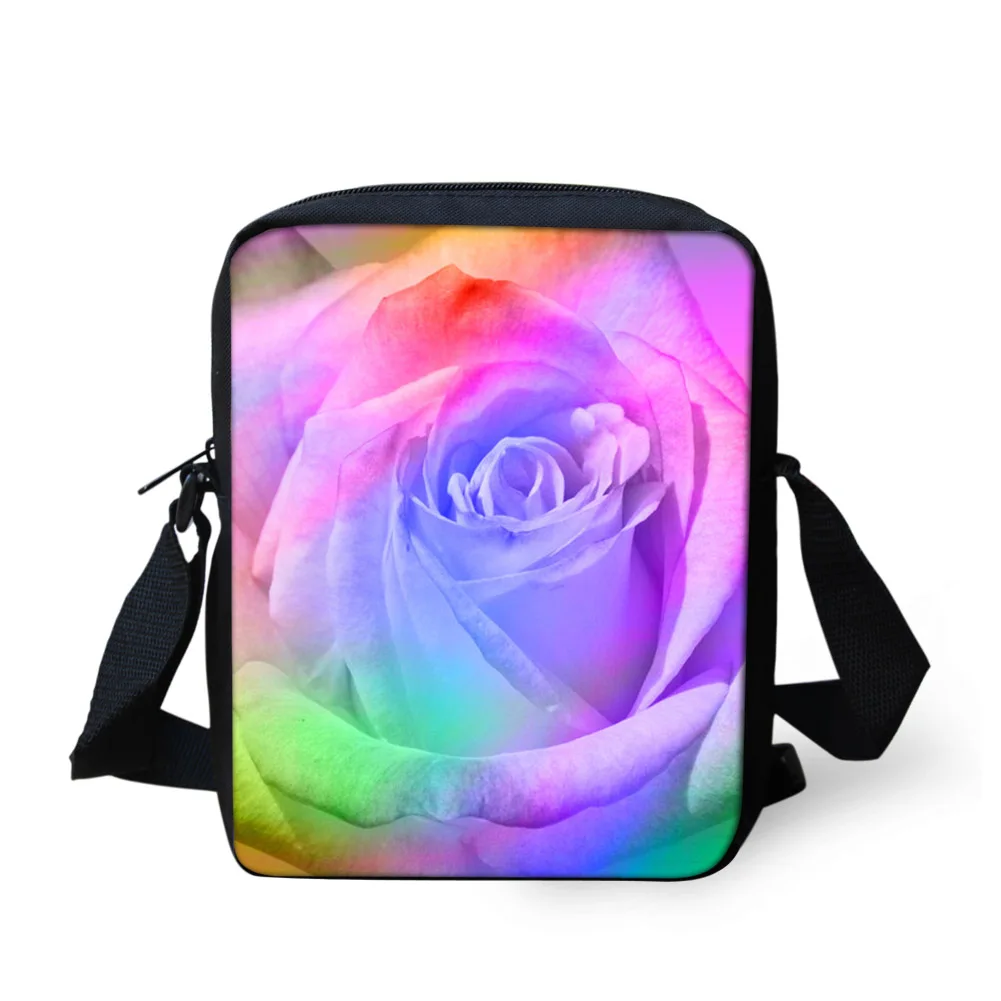 ADVOCATOR Colorful Flowers Kids Crossbody Bags Girls Women's Shoulder Bag Personalized Customized Messenger Bags Free Shipping