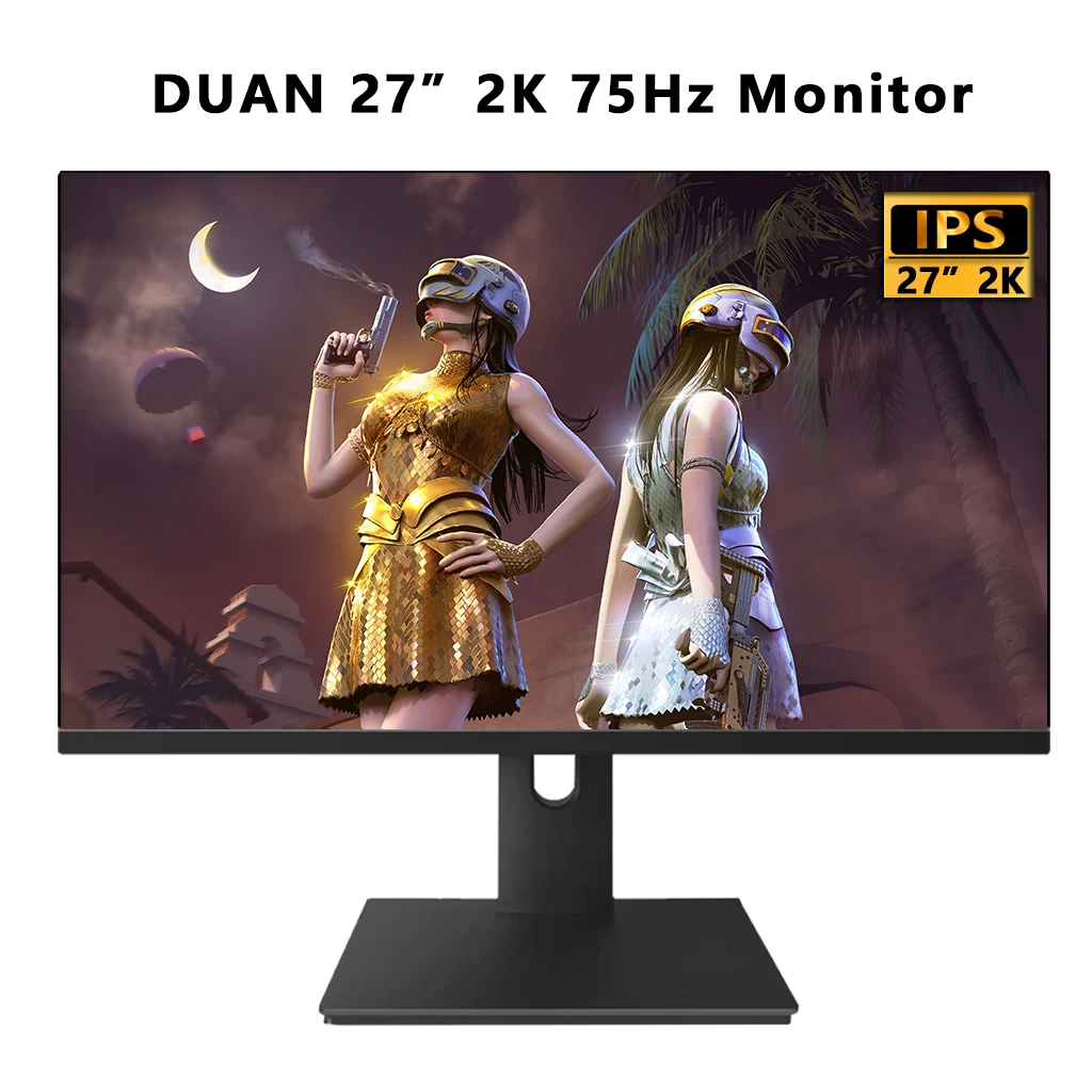 

Монитор DUAN для ПК, игровой, 27 дюймов, 2K, 2560*1400, 75 Гц, Full Hd, QHD, офисный ЖК-экран, дисплей, HDMI-совместимый, VGA, питание 16:9