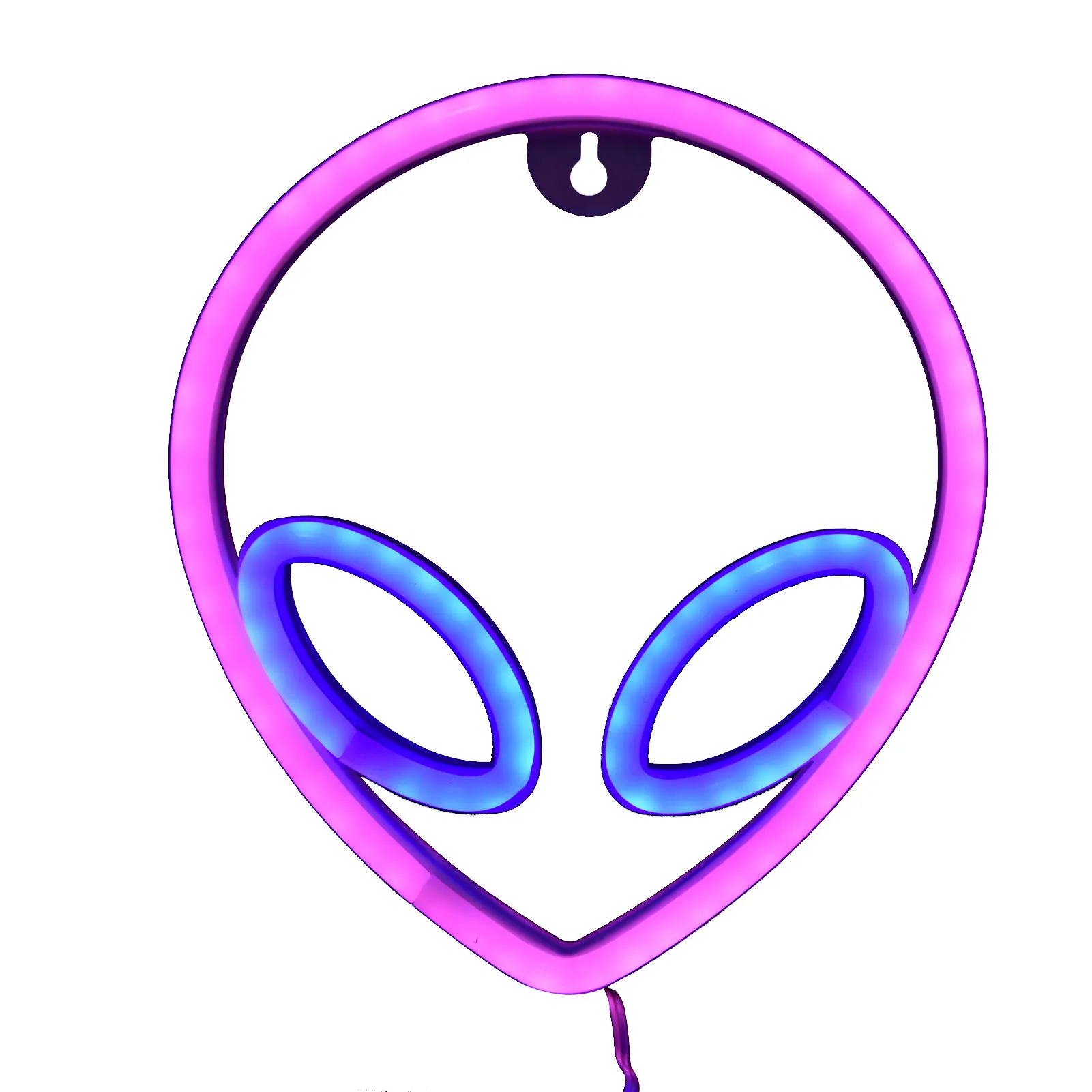 

Alien Neon Sign Decorative Neon Light Night Lamp for Bedroom Children's Room Bar Decor USB Or Battery Powered(Blue Eye Pink Face