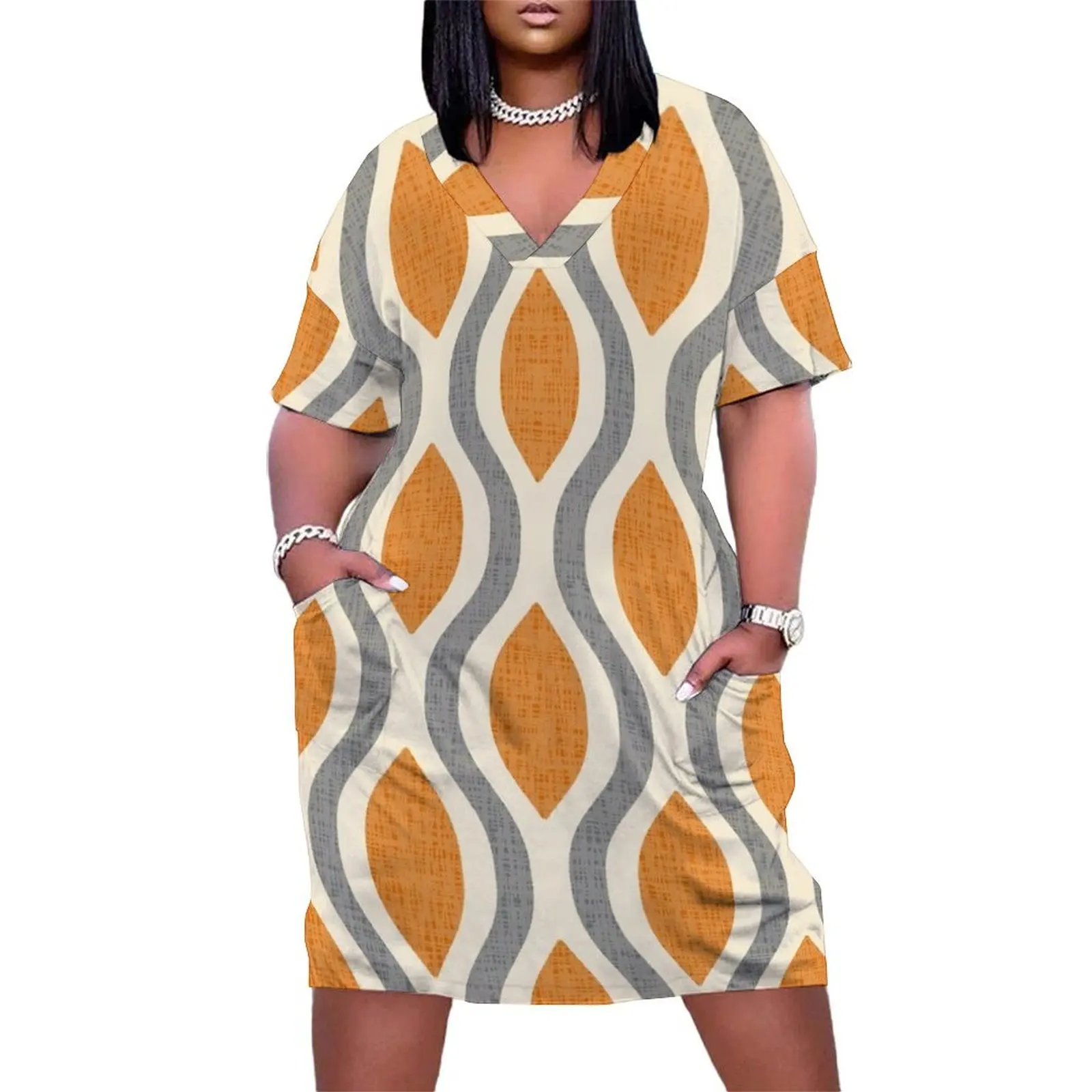 Красочное платье с карманами 924 свободное лето 2020 женское длинное вечерние