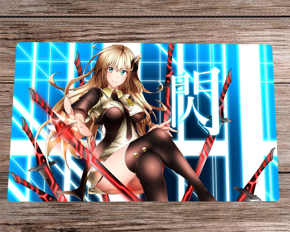 

YuGiOh Playmat Sky Striker Ace-Raye CCG TCG Playmat Trading Card Game Mat & Free Bag Desk Mat Desk Pad Rubber Mousepad 60x35cm