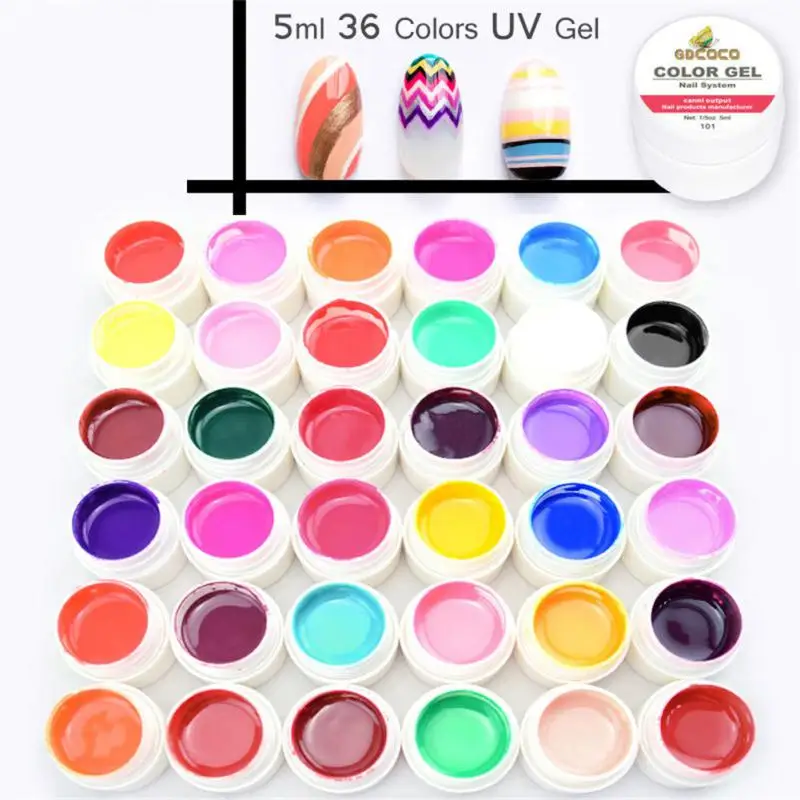 

GDCOCO Color Mud Gel Full Coverage Pure Color Paint Gel DIY Creamy Texture Nail Gel Polish Manicure Varnishes Solid UV Gel