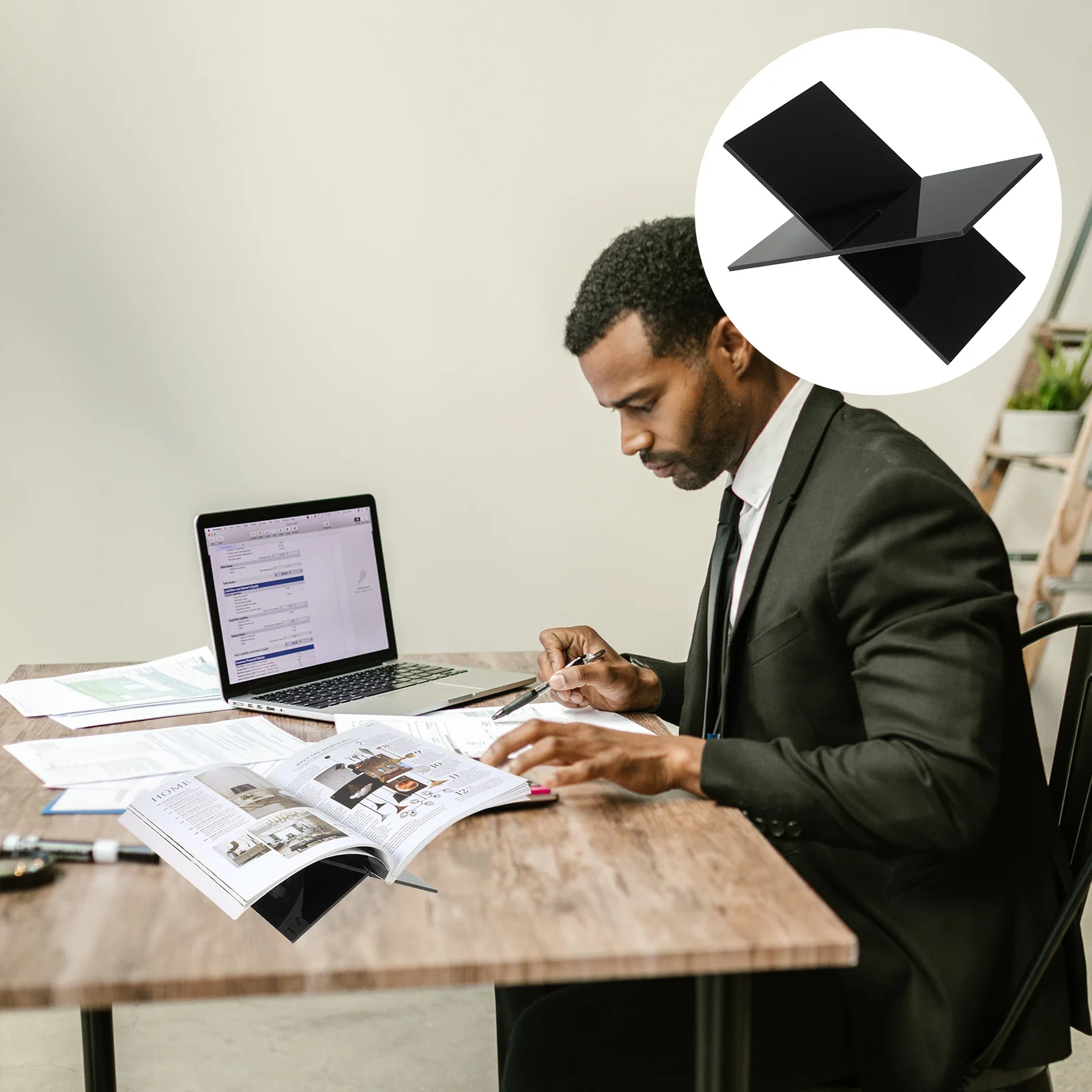 Акриловый журнал с рецептами Библии учебный материал держатель для книг банка