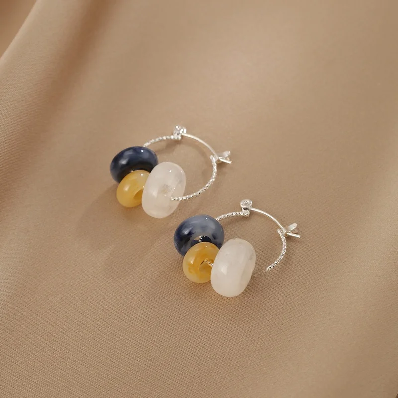 Серьги из бисера с цветочными карамелями летние женские серьги Ins Sle Personali