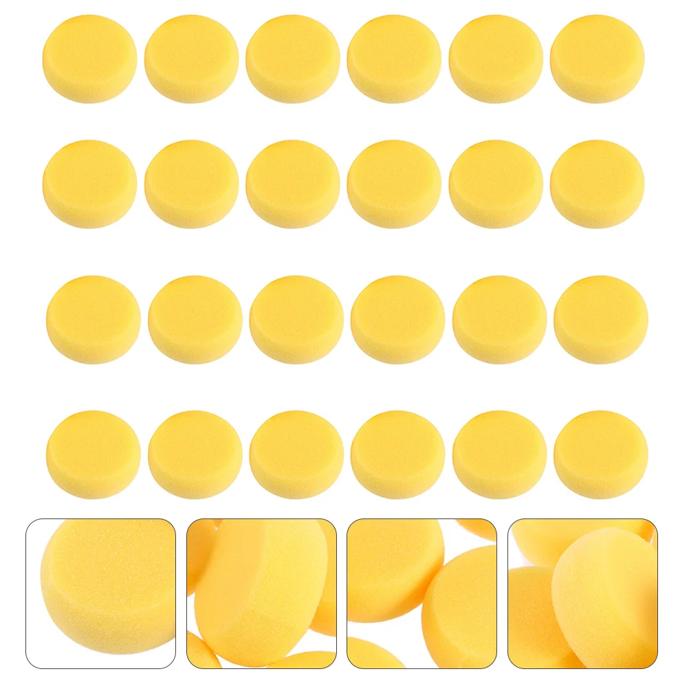 

Yellow Round Cake Sponge Kids Crafts Watercolor Sponges Clean Multipurpose Child