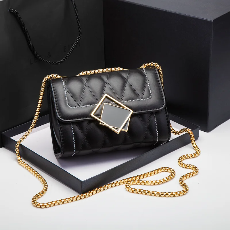 

2022 Luxury Fashion Women's Bag Versatile Women's Small Fragrance Single Shoulder Bag Trend Chain Rhombic Grid Crossbody Bags