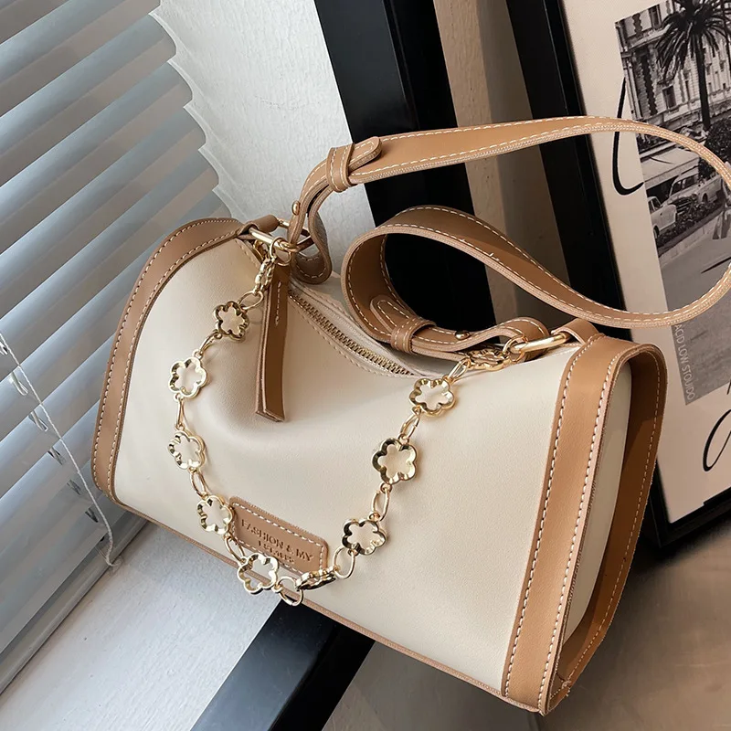 

2022New Trendy Handbag Net Red Cylinder Bag Fashion All-match Messenger Bag High-quality Ladies Large-capacity Chain ShoulderBag