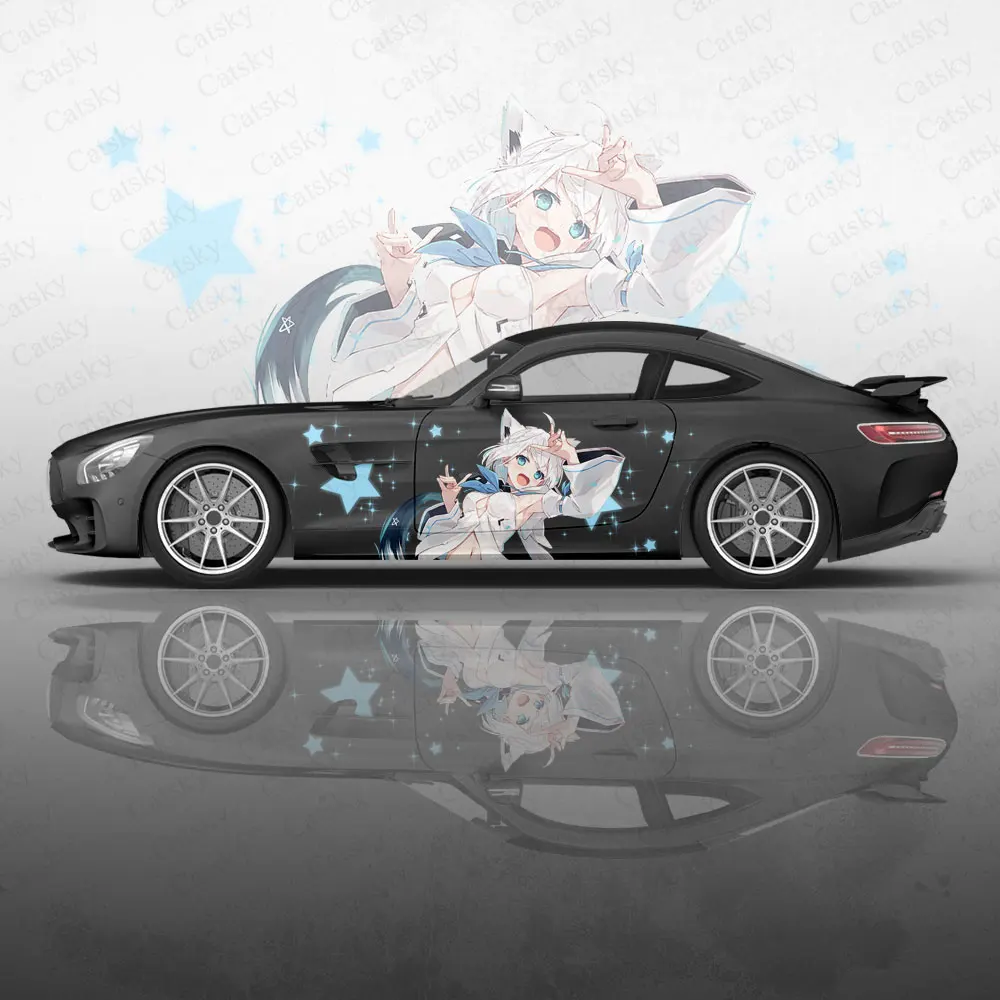 Синий архив аниме наклейка на кузов автомобиля Виниловая иташа боковая