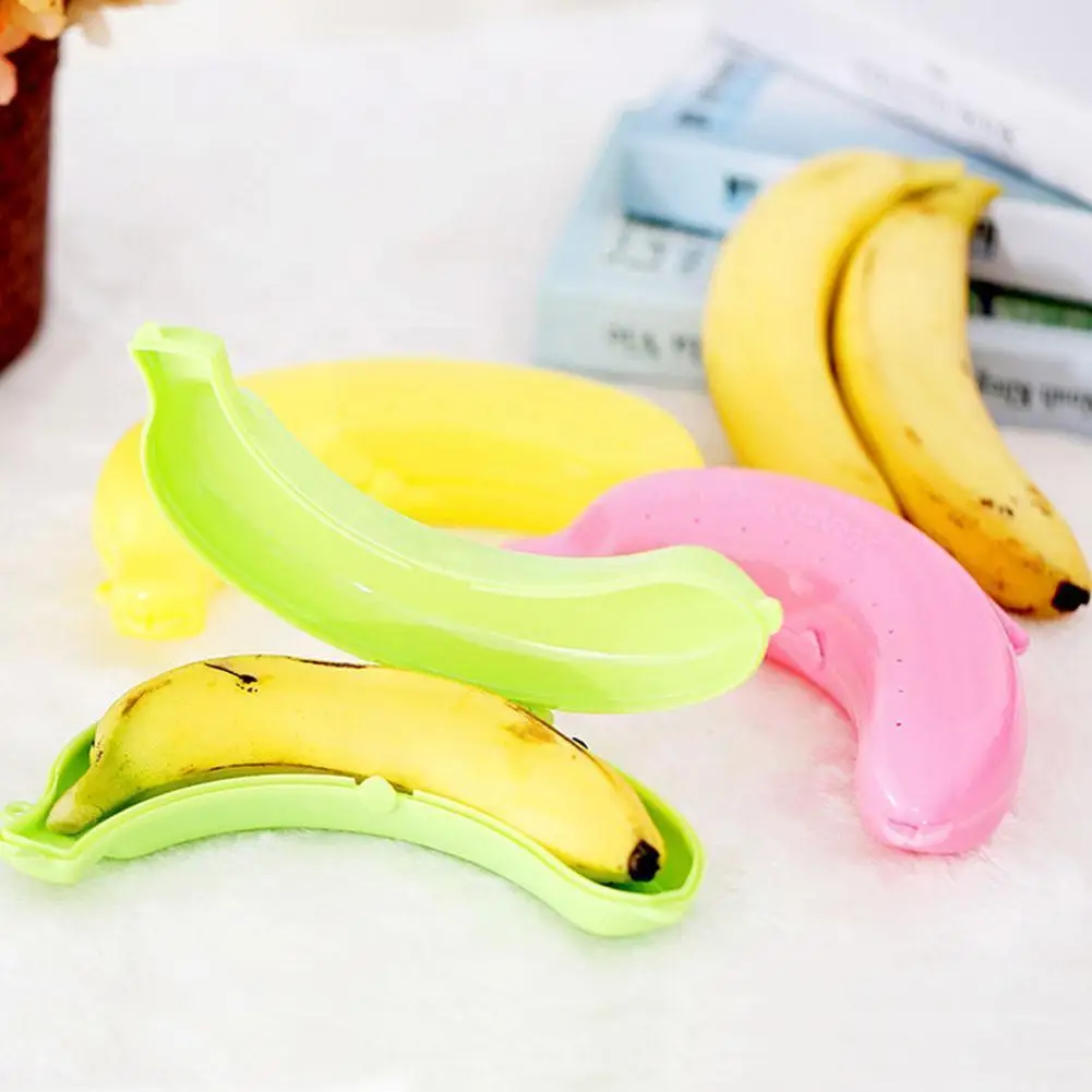 

Sell One By One Portable Banana Storage Box Anti-extrusion Box Multifunctional Box Box Banana Storage -keepin Storage U9b6