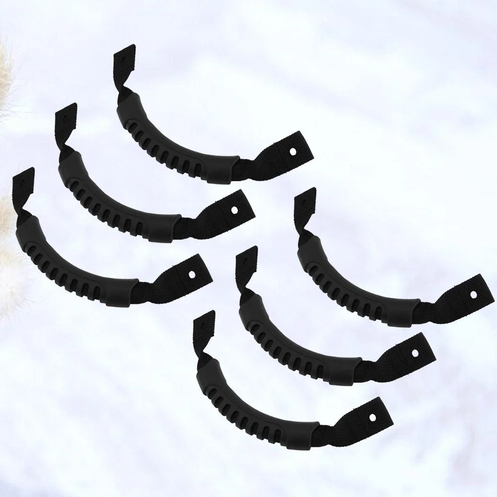 

6Pcs Kayak Carry Handles Canoe Boat Handle Replacement Accessory Kayak Plastic Handles Suitcase Handle Black