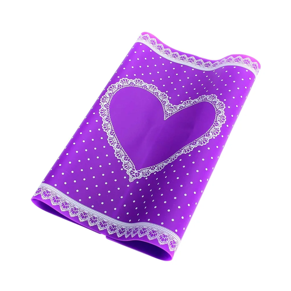 

Silicone Hand Pillow Nail Table Mat Hand Cushion Manicure Desk Pad Foldable Hand Holder ( Purple )
