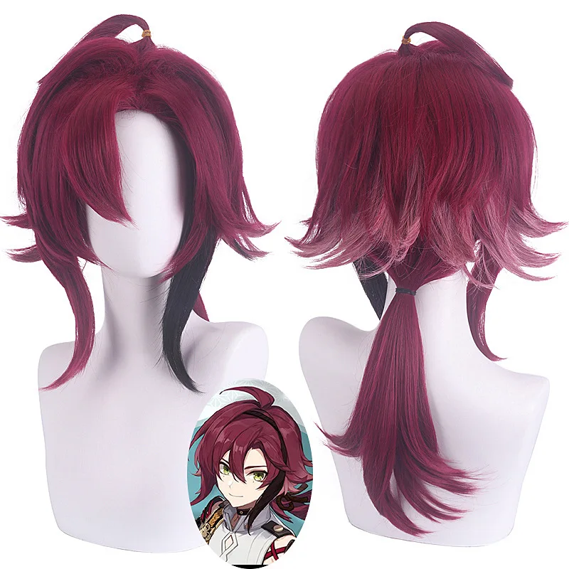 Genshin Impact Shikanoin Heizou Cosplay Wig Pre Styled Heat Resistant Synthetic Hair Anti warping is easy to Shape Wig