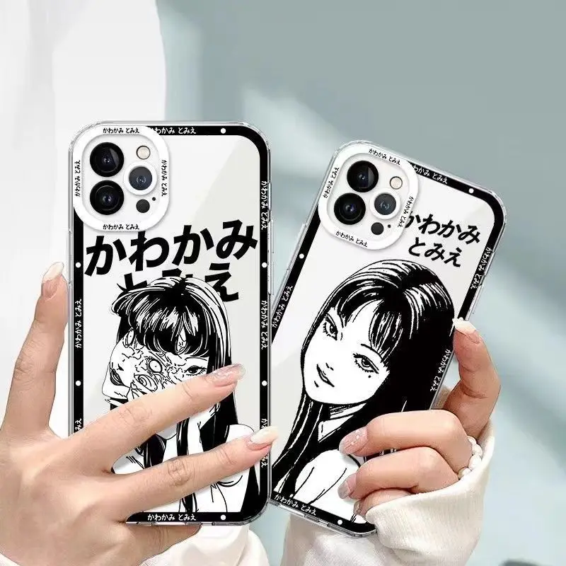 Anime Kawakami Tomie Phone Case For Samsung S25 S24 S23 S22 S21 S20 S10 FE Note20 Note10 Plus Ultra Lite 5G Clear Soft TPU Cover