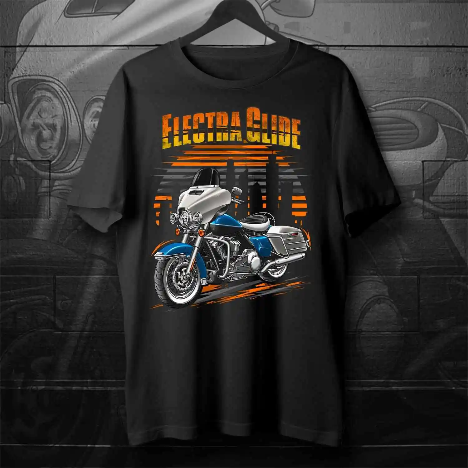 

Electra Glide Revival FLH 2021, мотоциклетная футболка из 100% хлопка с круглым вырезом и коротким рукавом, летняя повседневная мужская футболка, размер S-3XL