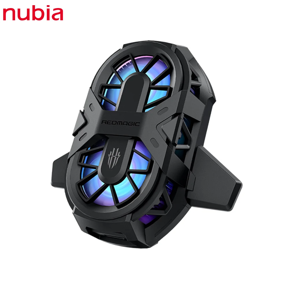 

Original Nubia RedMagic 6 Pro Mobile Phone Cooling Fan Portable Dual Core RGB Gaming Phone Fan Cooler for Red Magic 6