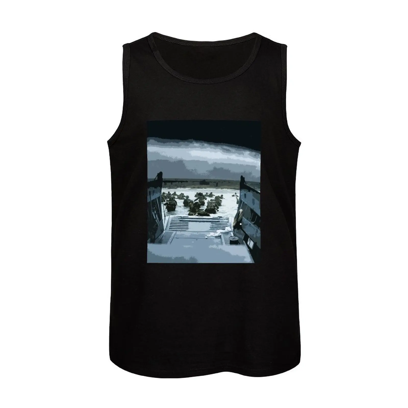 Мужская Спортивная Футболка Omaha Beach - D-Day операций Overlord