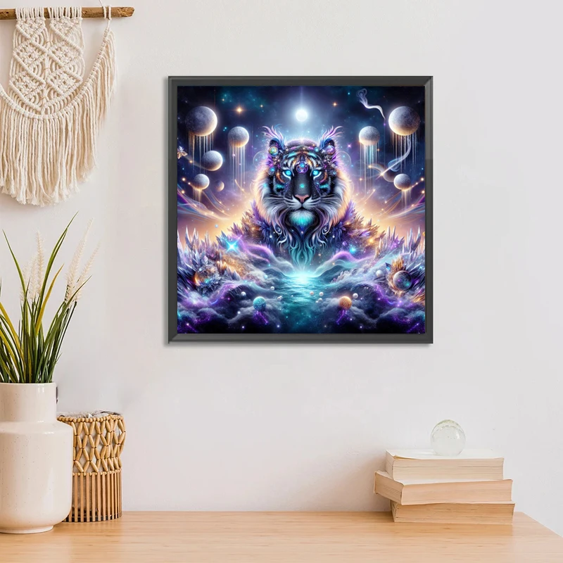 Кристаллическая алмазная живопись с тигром вышивка крестиком рукоделие