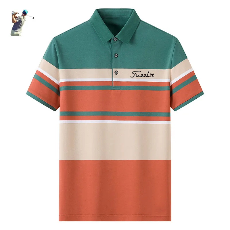 

Men Short Sleeve Golf Shirts Outdoor Trainning Sportswear Golf Polo Shirt Golf Apparel Sport Shirts