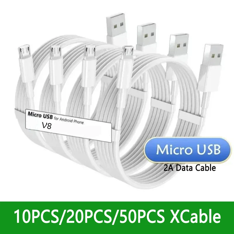 10-50 шт. Micro V8 5Pin USB кабель для быстрой зарядки и передачи данных Samsung S6 S7 edge note Xiaomi