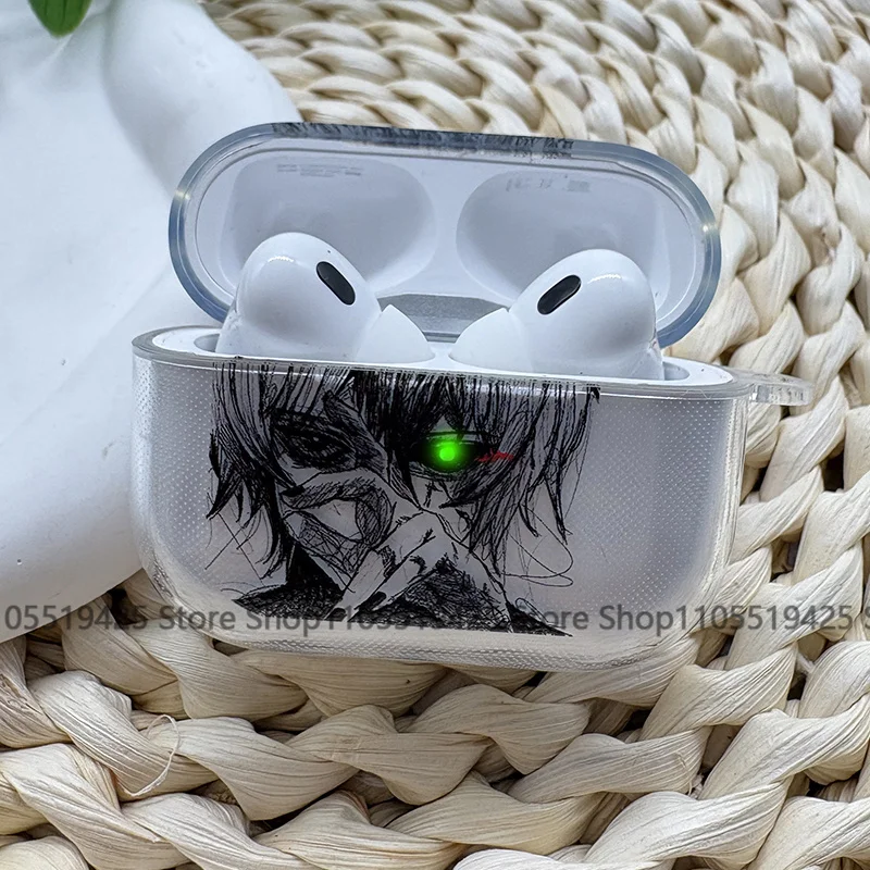 Фото Новый чехол для наушников Anime Tokyo Ghoul Ken для Airpods 4-го, 3-го, 2-го поколений, Pro 3, Airpod 2, 3, 1. Защитный аксессуар-оболочка. №1