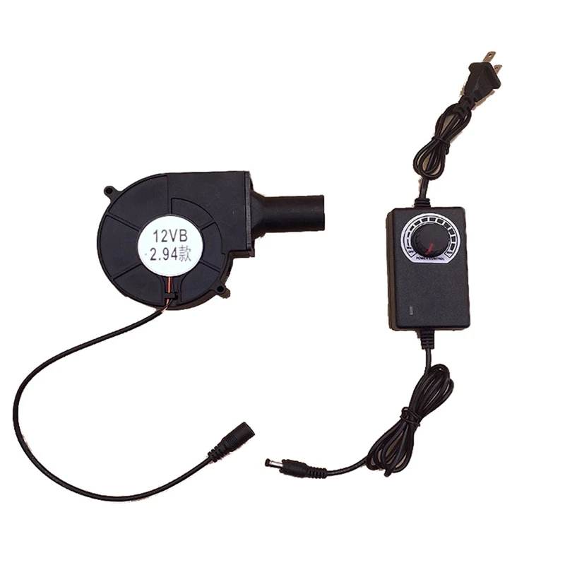 Регулируемая скорость, воздуходувка 12 В А, грили, деревянная плита для барбекю, кемпинга, пикника, пожарные инструменты, американская вилка Регулируемая скорость, воздуходувка 12 В А, грили, деревянная плита для барбекю, кемпинга, пикника, пожарные инструменты, американская вилка