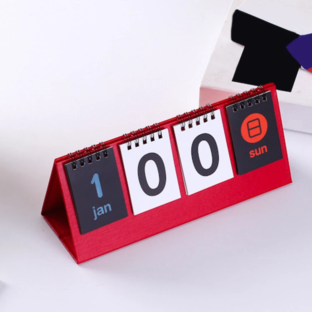 

2020 School DIY Daily Schedule Perpetual Flip Coated Paper Students Double Sided Home Office Desk Calendar Countdown Standing