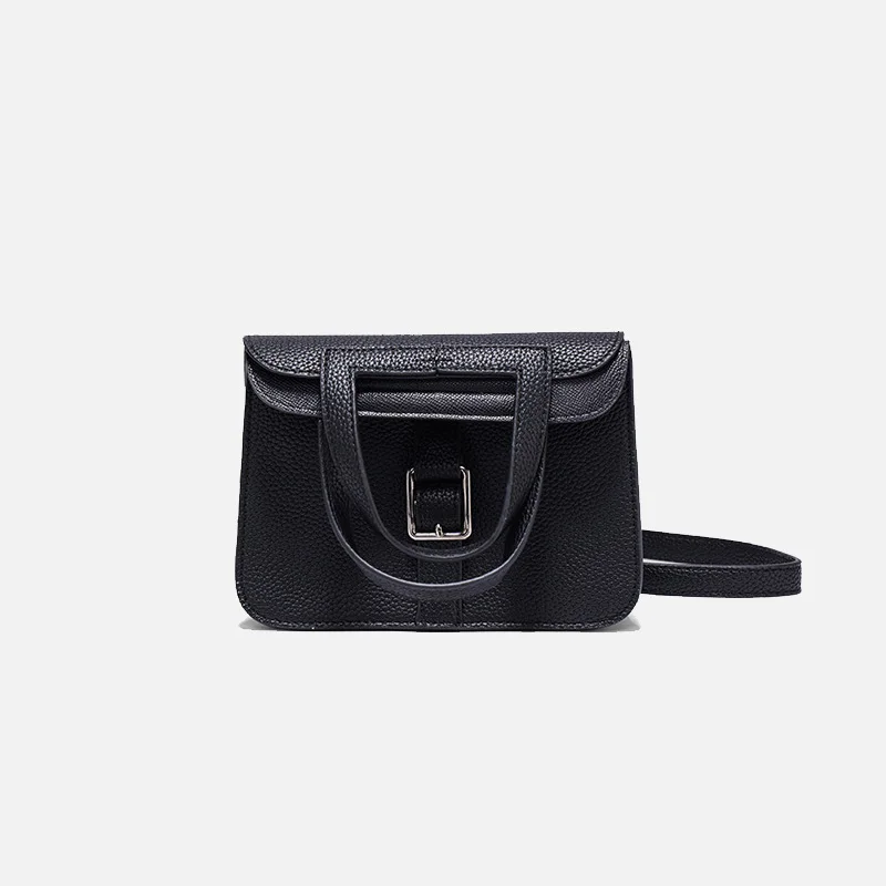 

Women Litchi Patterned Hazan Bun Trumpet Tote Bag Soft Leather High-Capacity Handbag Fashion Design Crossbody Shoulder Bag