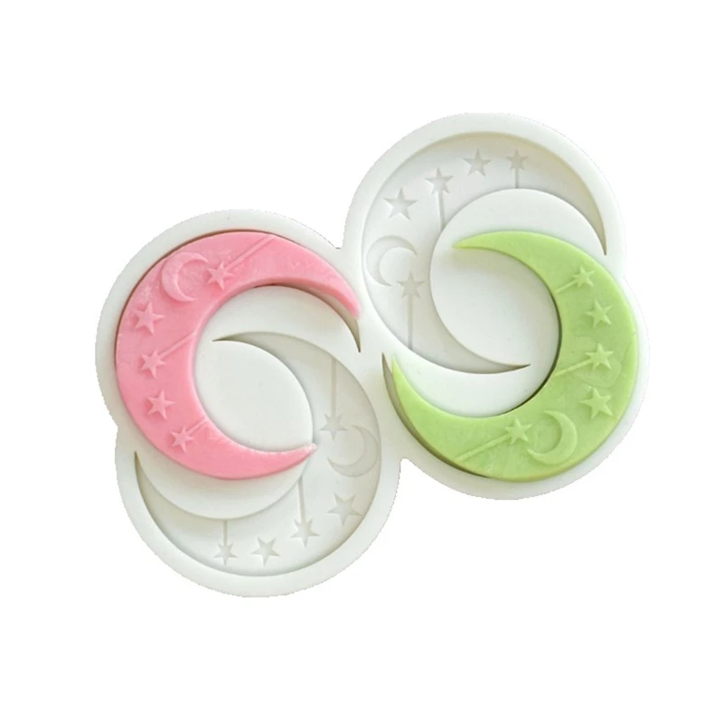 

Silicone Eid Mold Moon Candle Soap Chocolate Making Mould Supplies for Handmade Plaster Fondant Bake Cake Decorating Dropship