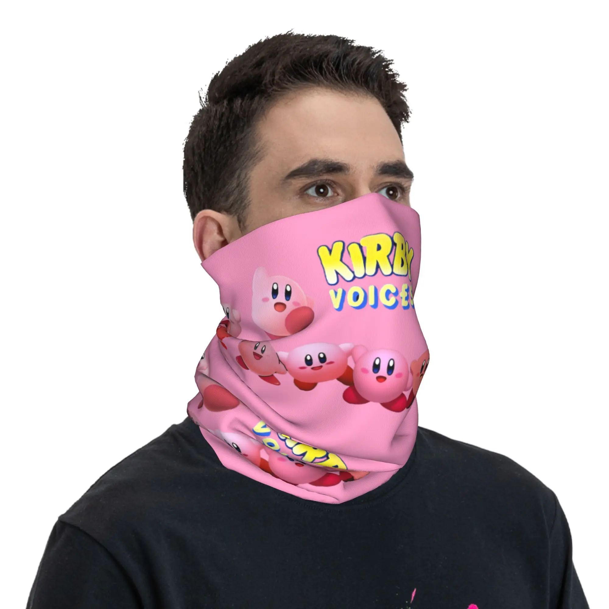 Фото Многофункциональный шарф-бандана Custom K-Kirbys для мужчин и женщин: защита от УФ-лучей, зимний, классический, с персонажами мультфильмов, для езды на велосипеде №5