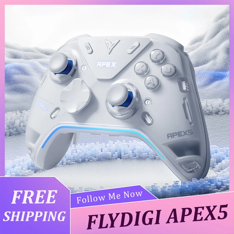 Фото Беспроводной игровой контроллер FLYDIGI APEX5 Elite с регулируемым напряжением и джойстиком из сплава, совместимый с PC/Switch/Android/iOS №1