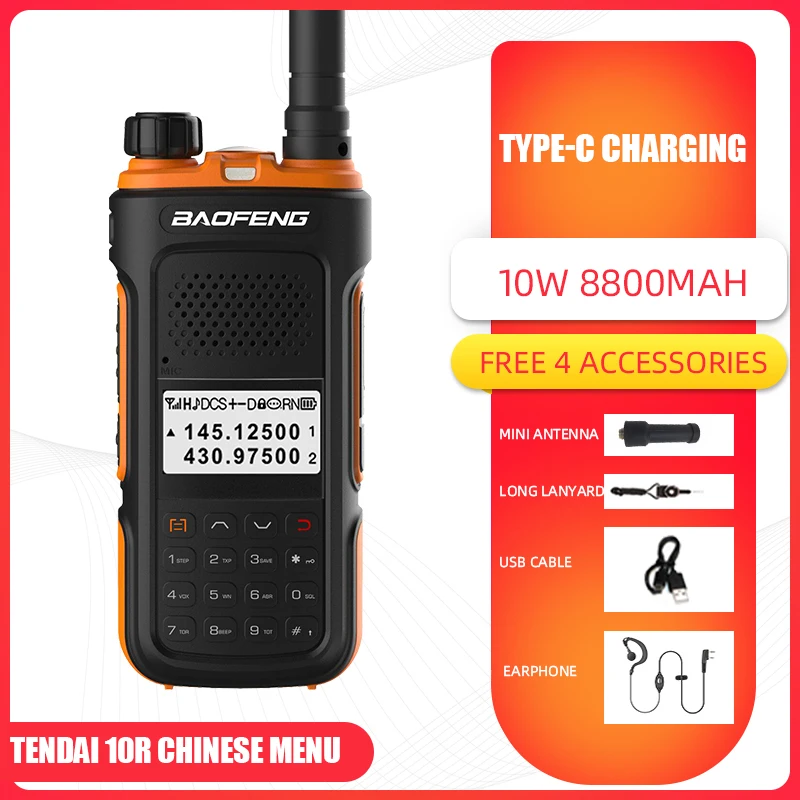 10w walkie talkie long range uv 5r walkie talkies two way radio powerful portable radio communicator for hunting self driving free global shipping