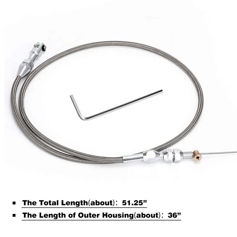 36-дюймовый плетеный трос дроссельной заслонки совместимый с 97-07 Chevrolet/Chevy LS1
