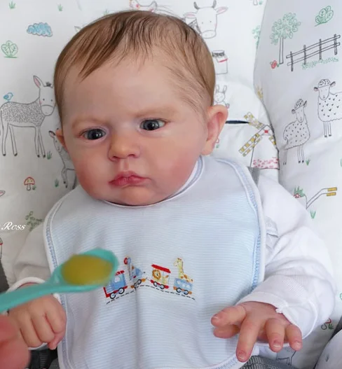 Комплект кукол реборн NPK 10 дней предварительный заказ Камерон с тканевым