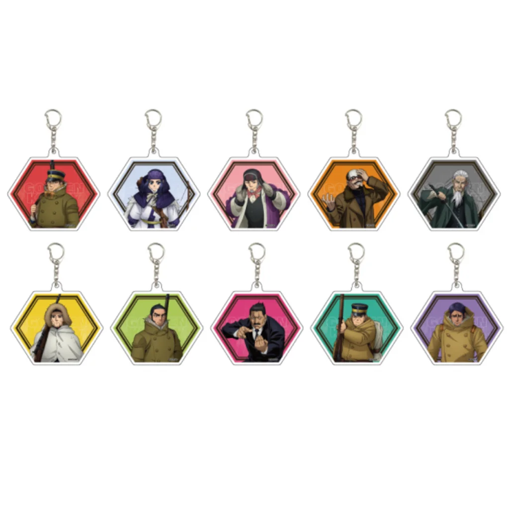 Брелок для ключей с аниме «Золотой камий», кукла Sugimoto Saichi Kochoube Asuko Shiraishi Yoshitake Tokushirou, акриловый, подвеска для подарка