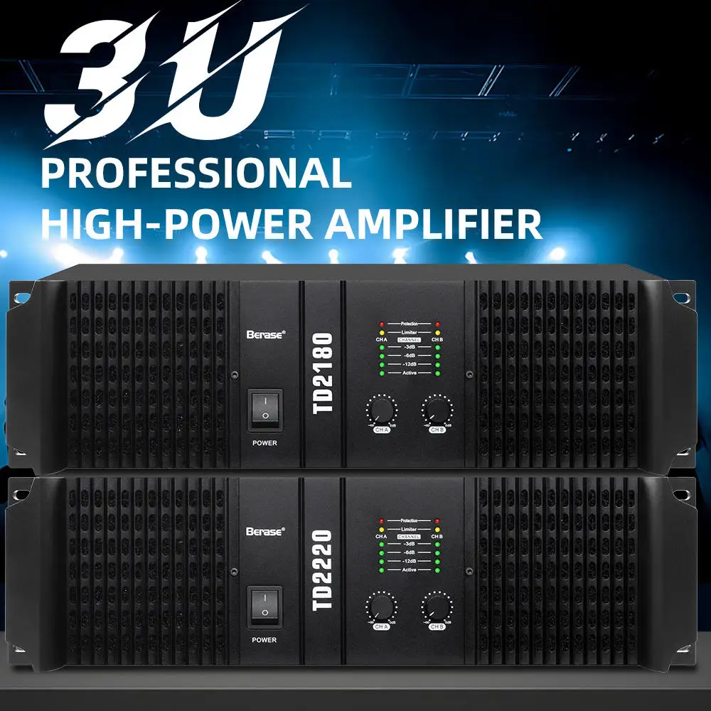 Профессиональный усилитель мощности Aliexpress TD-2180 2x1800W класса D, 2U, для установки в стойку, высокой эффективности, для караоке, сцены, вечеринок и PA-систем (art.: 3920da75d0d64) - 3920da75d0d64