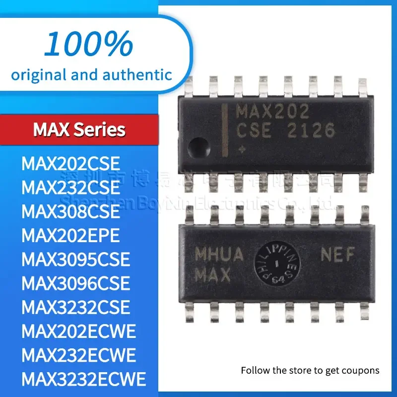 MAX202ECWE MAX232ECWE MAX3232ECWE MAX202CSE MAX232CSE MAX308CSE MAX3095CSE 3096CSE 3232CSE 202EPE 232EPE 32EPE Макетная плата