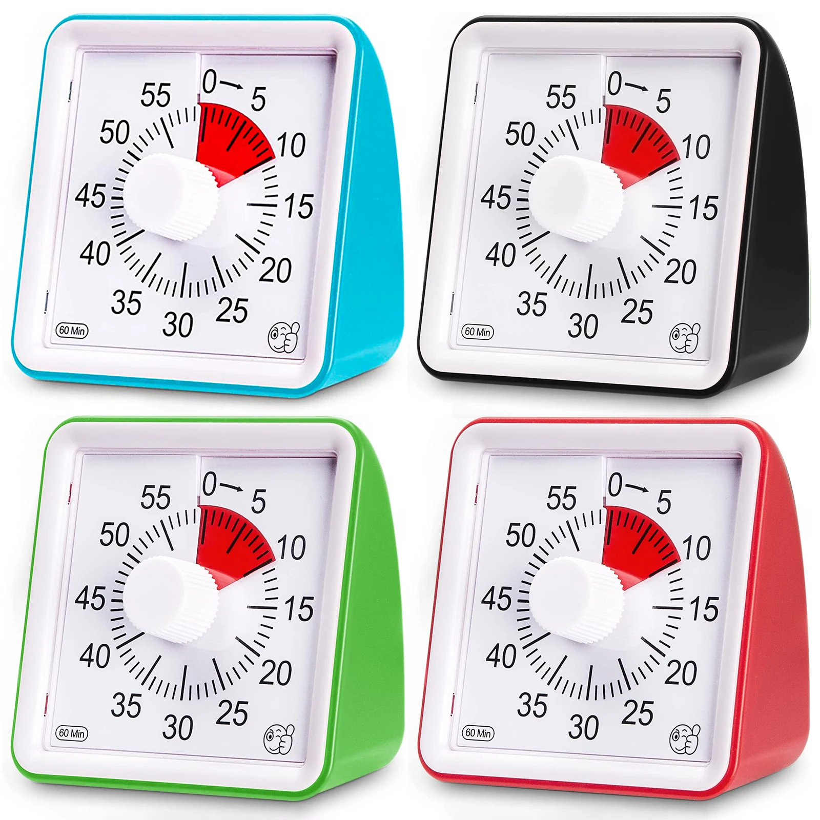 

Time Visual Silent Clock Tool Timer Countdown Adults Analog Kids Visual 60 Analog Timer For Management Таймер Minutes Children