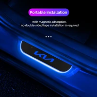 custom kia ev6 soul seltos k2 k5 3 sportage ceed rio car door sill led door ambient light protection strip