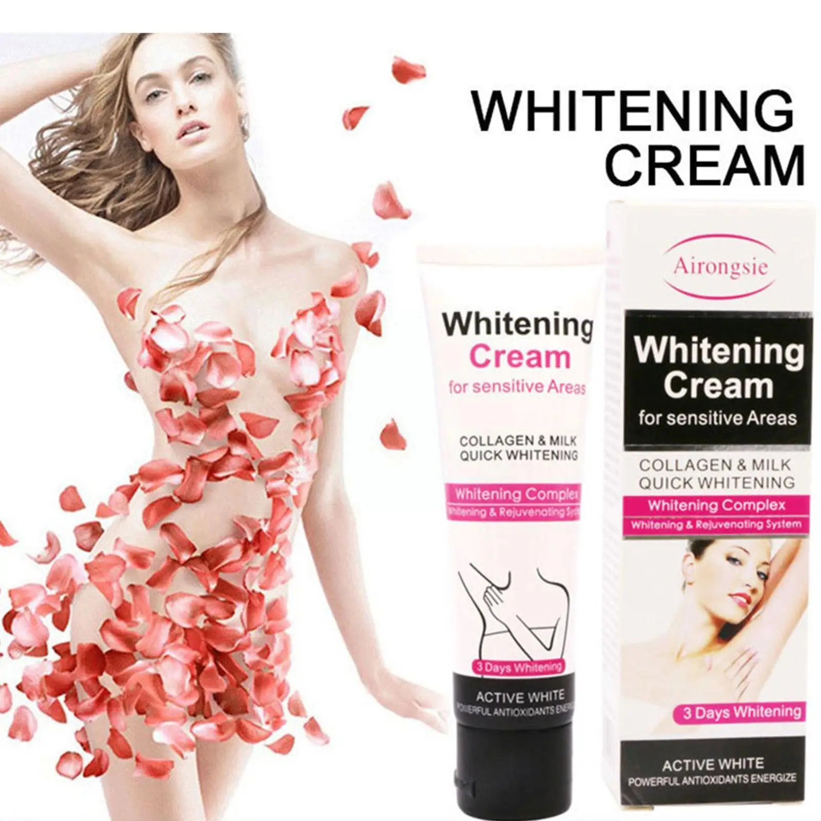 

3Days Armpit Whitening Cream Skin Lightening Bleaching Cream For Underarm Dark Skin Legs Knees Whitening Intimate Body Loti S5K3