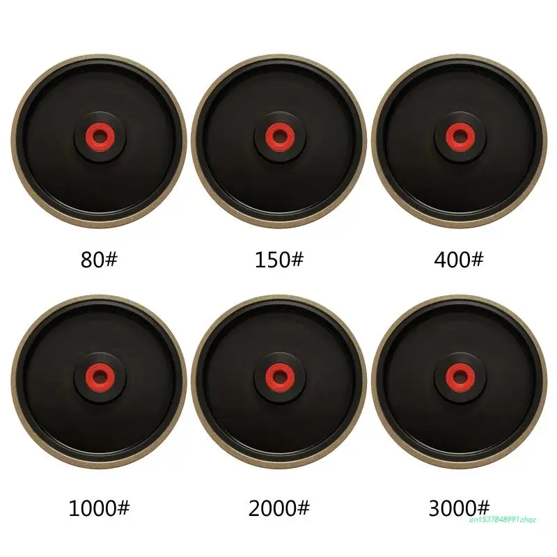 

6-дюймовые алмазные шлифовальные диски 80 #150 #400 #1000 #2000 #3000 # CBN шлифовальный круг для шлифовального станка-полировальный диск для поверхности
