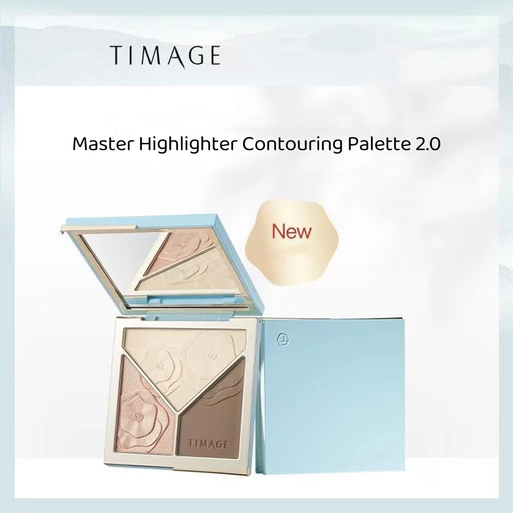 

TIMAGE Master Caitang High Gloss Repairing Palette Tang Yi Personally Researched Three-Color One-Piece Matte Glitter Powder Nose