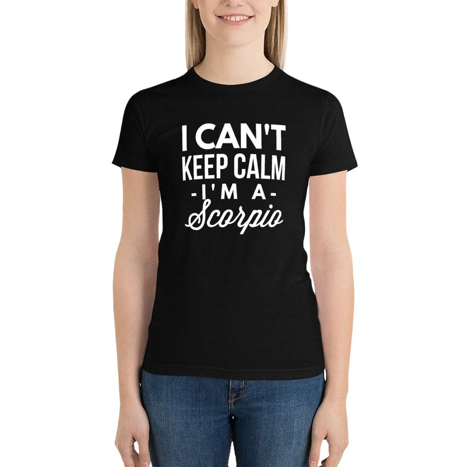 Женская футболка I can keep calm I'm a Scorpio хлопок