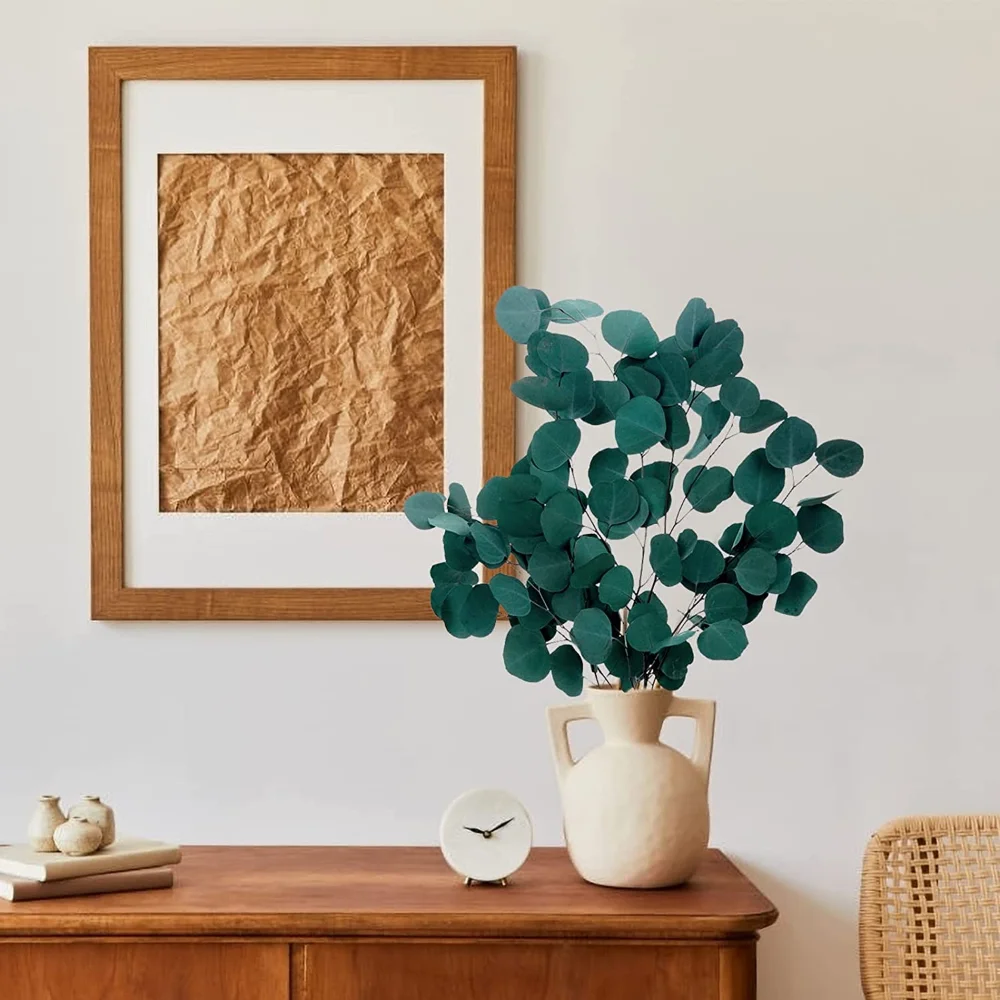 

120g Eucalyptus Eternal Apple Leaf Grass Natural Dried Flower Preserved Bohemian Home Decor Wedding Decoration Green Plants