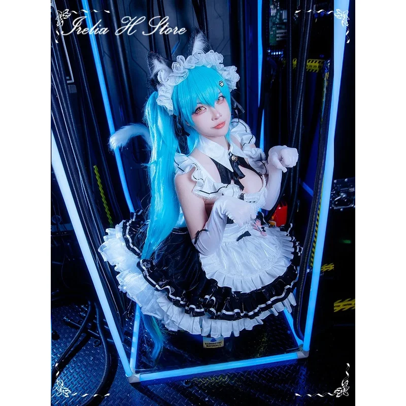 Irelia H Store Аниме Косплей частный Костюм частная горничная черное белое платье